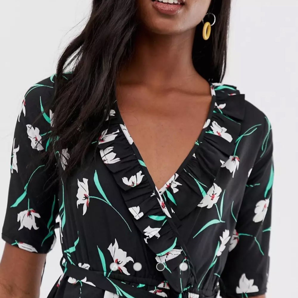 Floral Wrap Dress - Picture 4 of 6